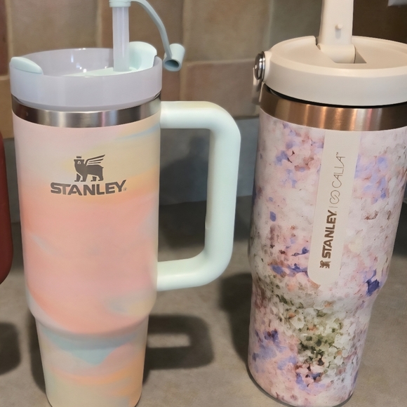Stanley Tumbler Set with Straws EUC - Picture 5 of 5